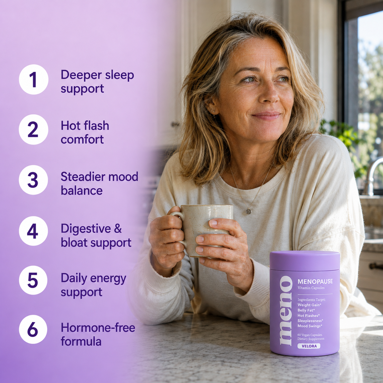 Velora – Hormone-Free Menopause Support Capsules